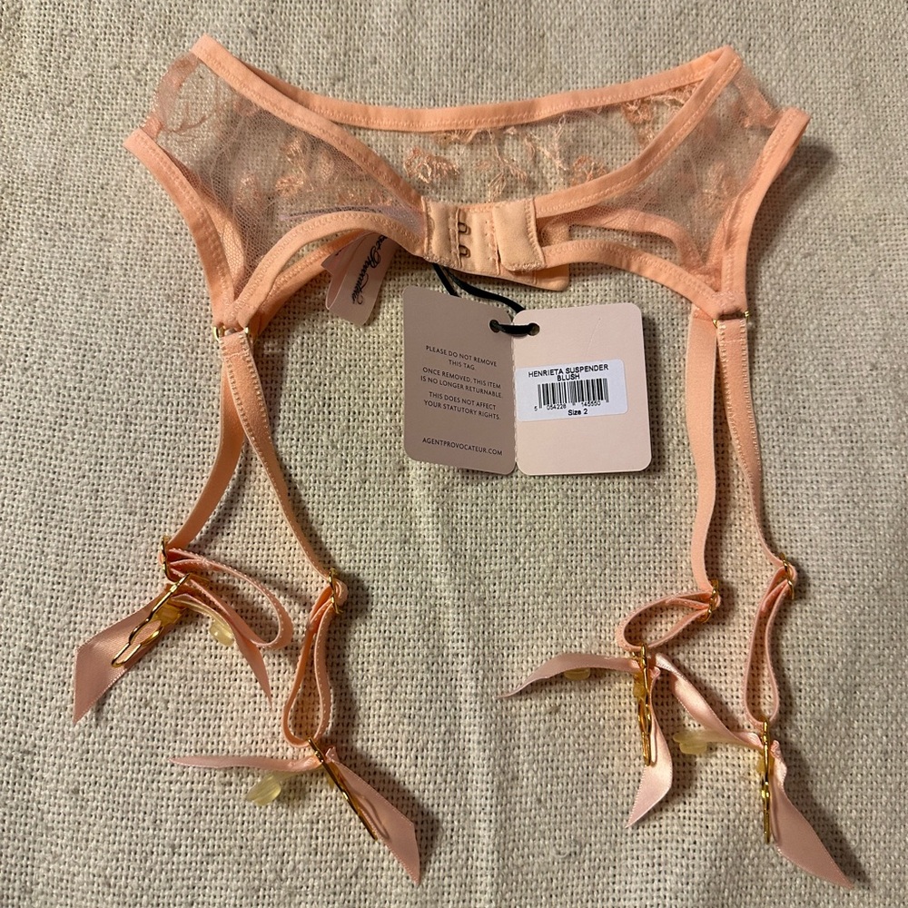 Agent Provocateur Blush Lace Bra Set - Picture 7 of 10